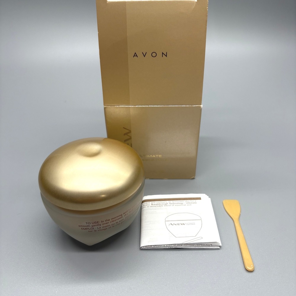 Avon Anew Ultimate Cream Creme Anti Aging Face Treatment Gold Tone 1.7‎ oz New